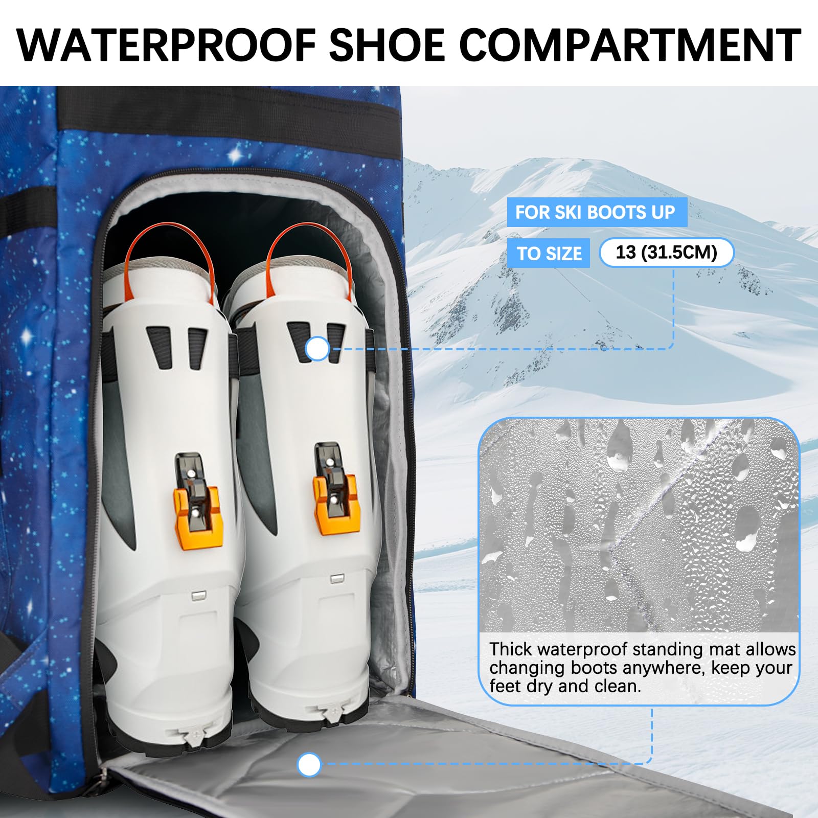 TENFLY breathable padded back and adjustable straps for comfortable long-distance carrying