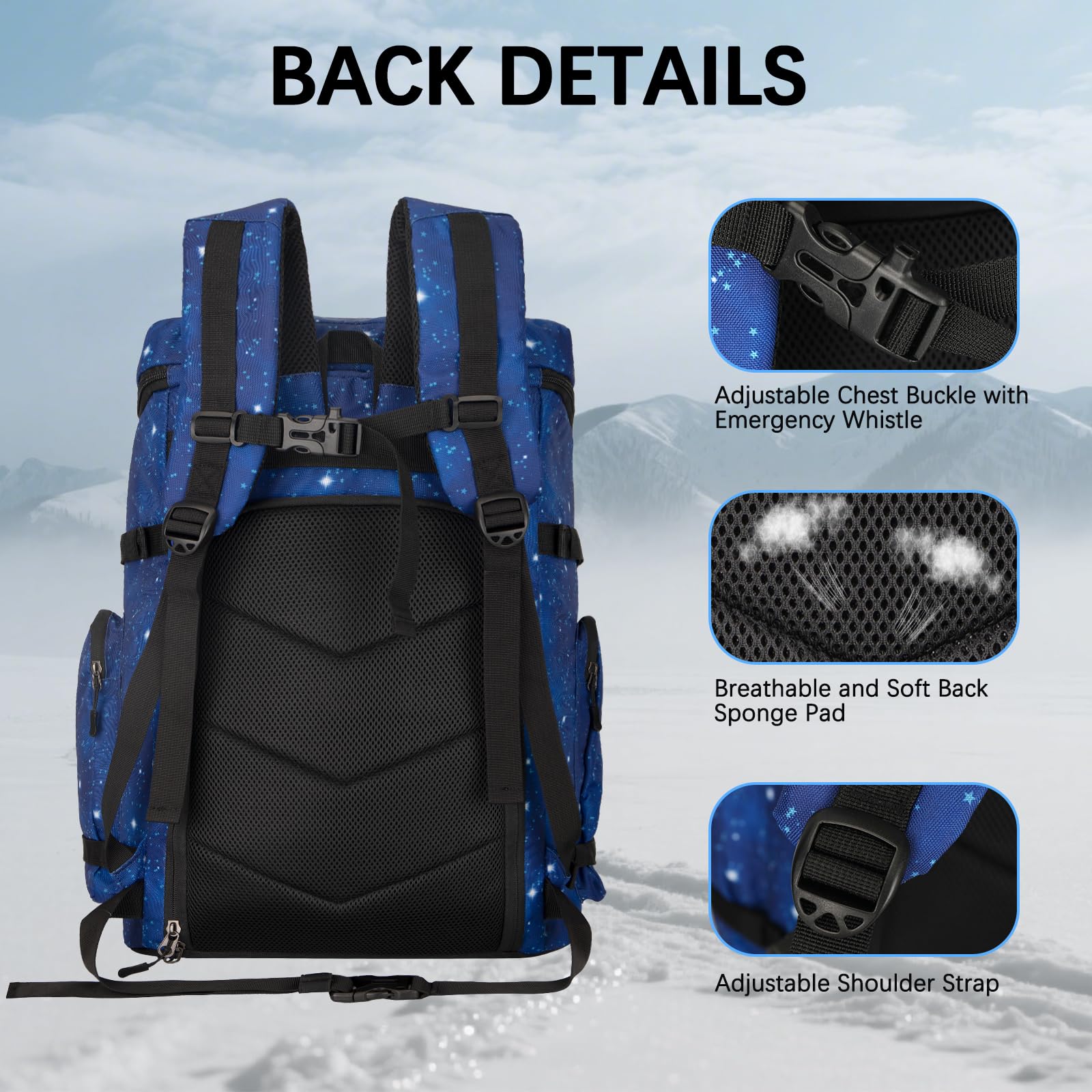 TENFLY reinforced base resisting abrasion and moisture for durable winter use