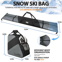 TENFLY boot bag profile with straps offering comfortable transport benefit