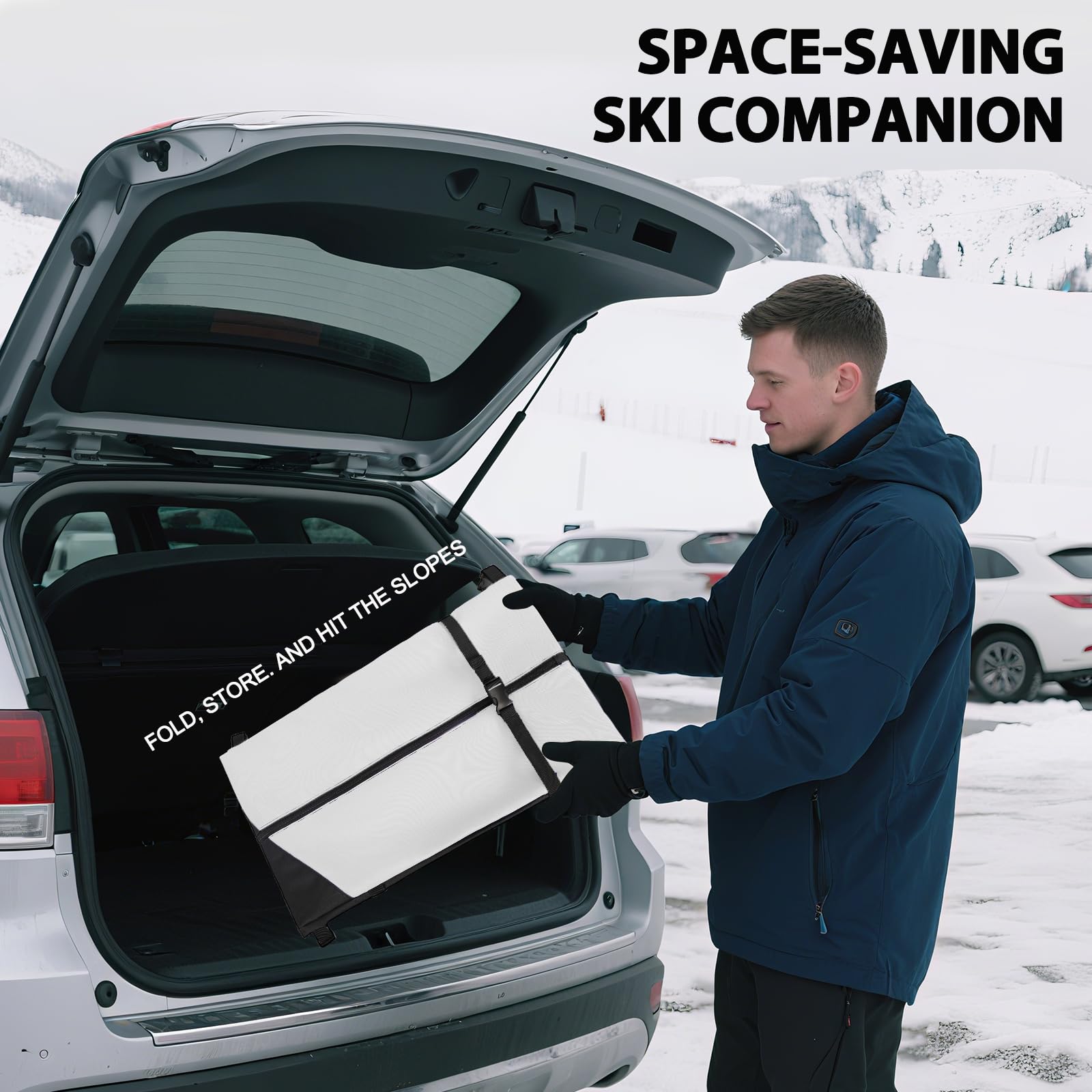 TENFLY boot bag open showing internal pockets and organized storage benefit