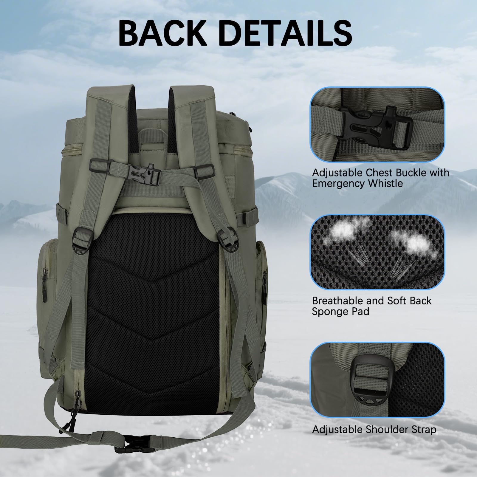 TENFLY foldable changing mat deployed keeping boots off snow