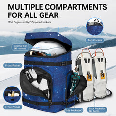 TENFLY foldable bottom mat unfolded for clean boot changes at resorts or parking lots