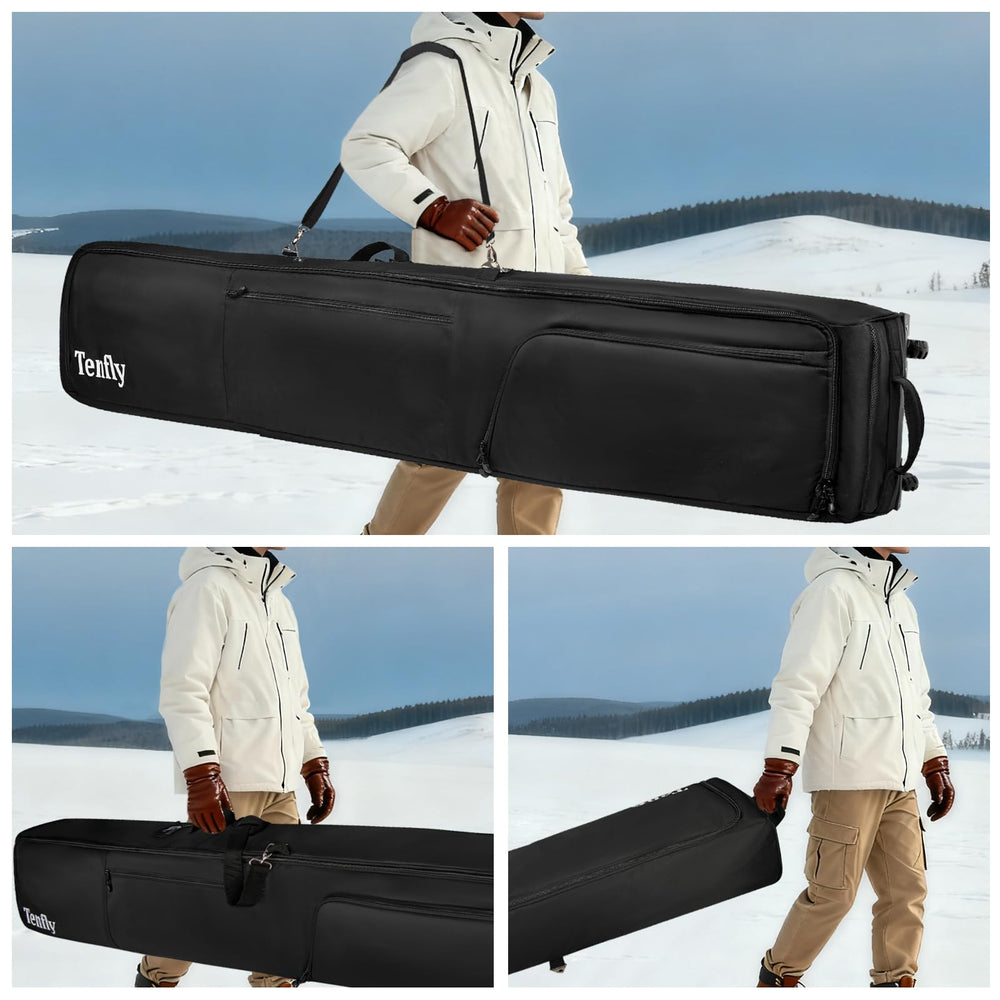 TENFLY wheeled bag rolling through airport terminal for easy transport