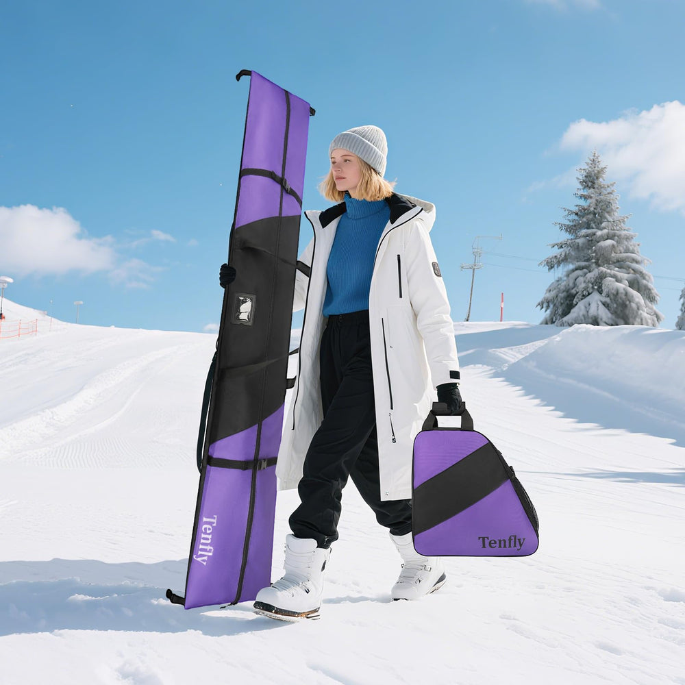 TENFLY travel scene with bag set at airport for convenient transport