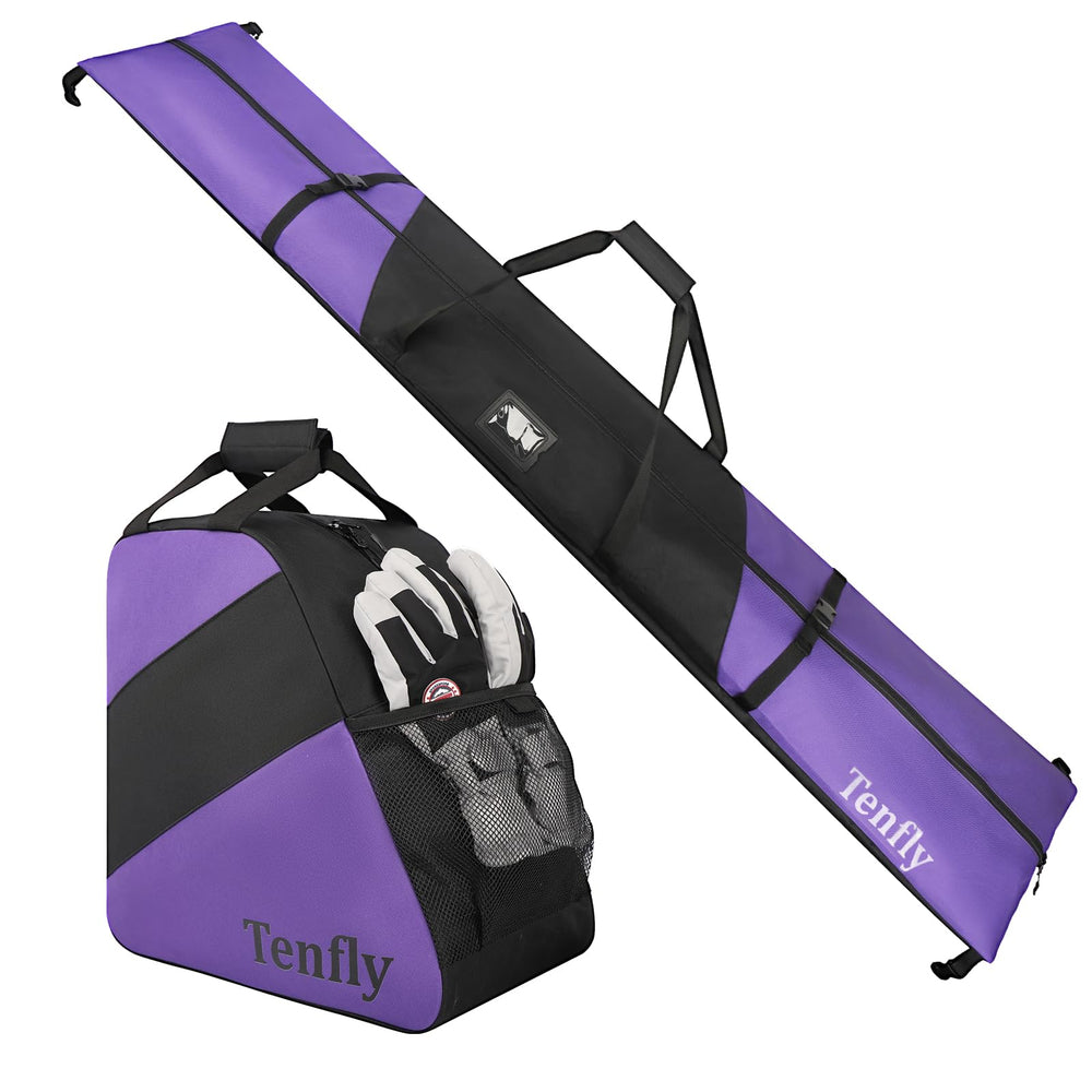 TENFLY ski bag front view showing durable water-resistant protection