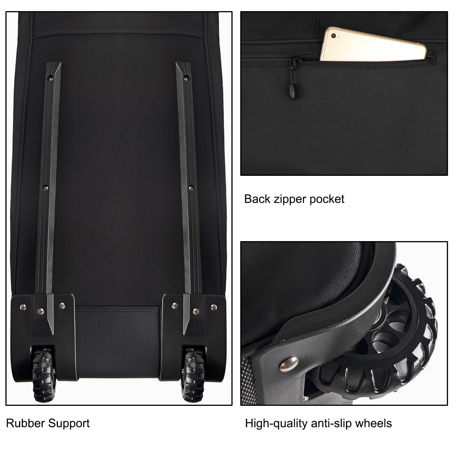 TENFLY loaded bag with skis, boots and helmet demonstrating organized capacity