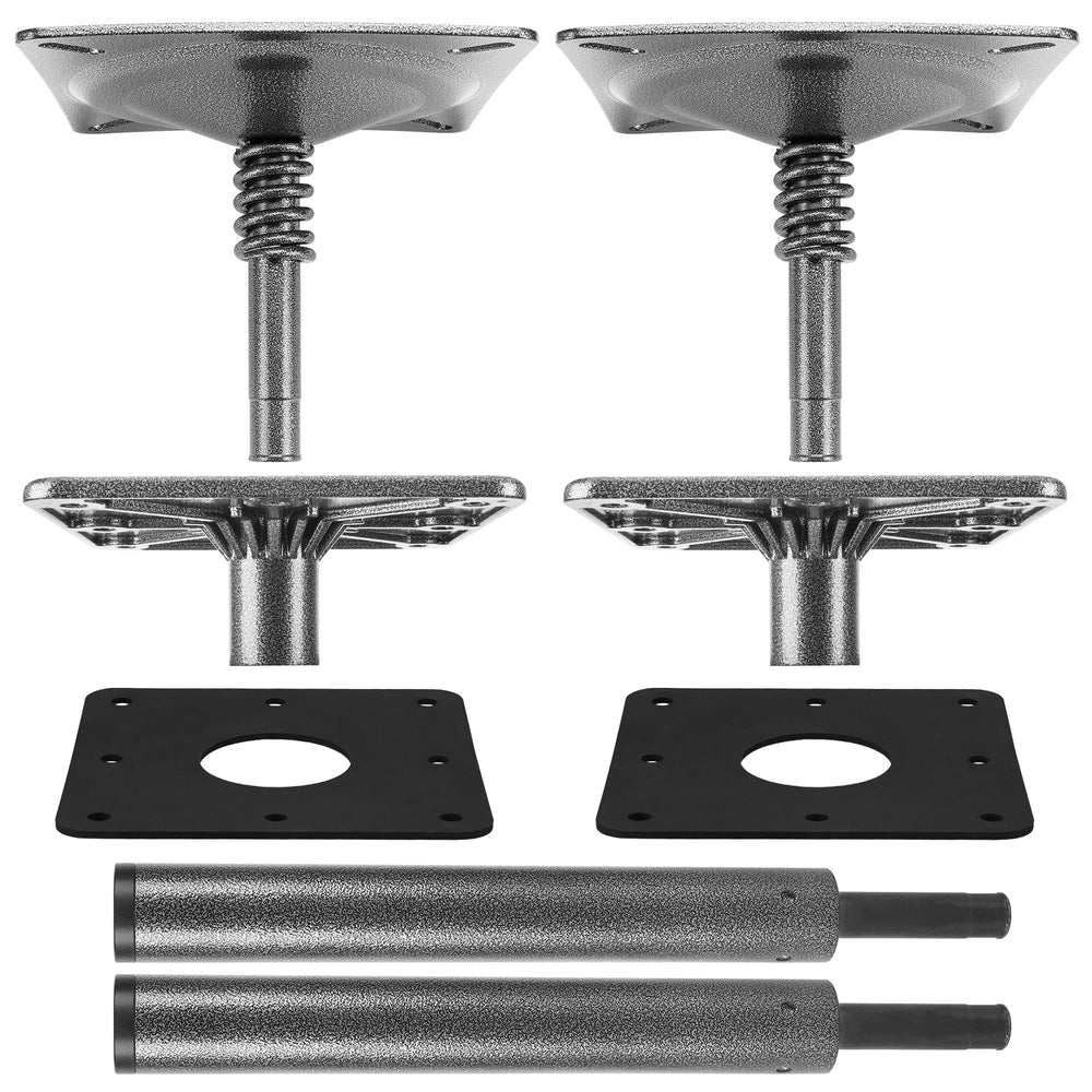 TENGBASE front view of pedestal and 7x7 base showing stable footprint and compatibility