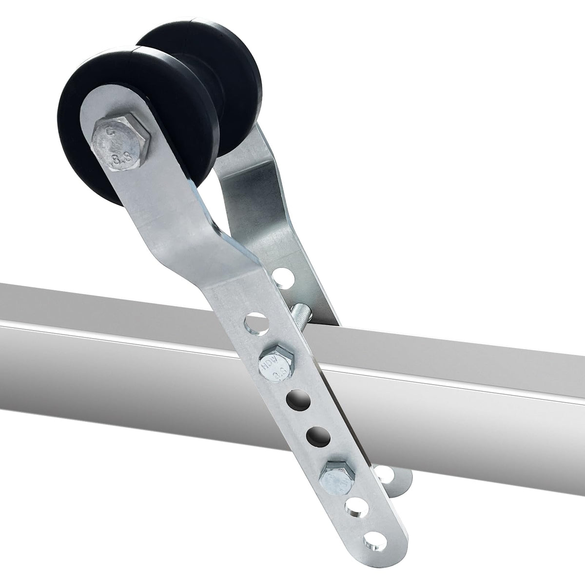 TENGBASE front view of roller and bracket showing sturdy design and easy fit