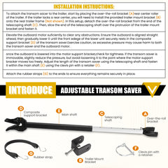TENGBASE lower unit contact point protecting transom and engine mounts