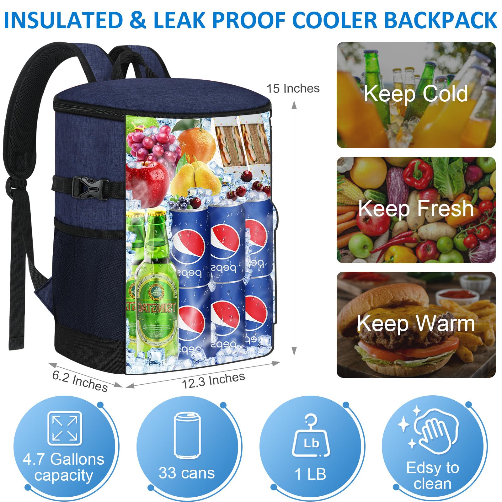 Tenot backpack in picnic setting keeping drinks cold for outdoor enjoyment