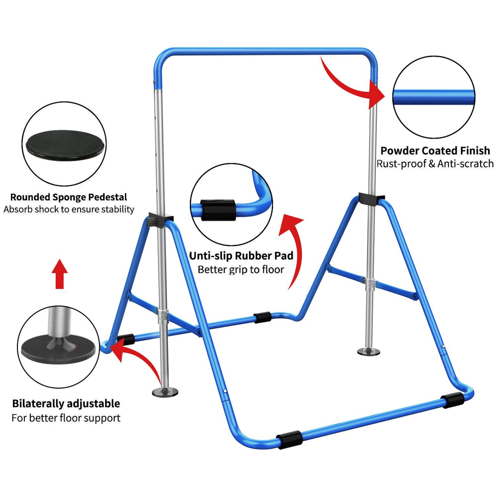 Tepemccu full yoga mat laid beneath bar offering cushioned landings protection