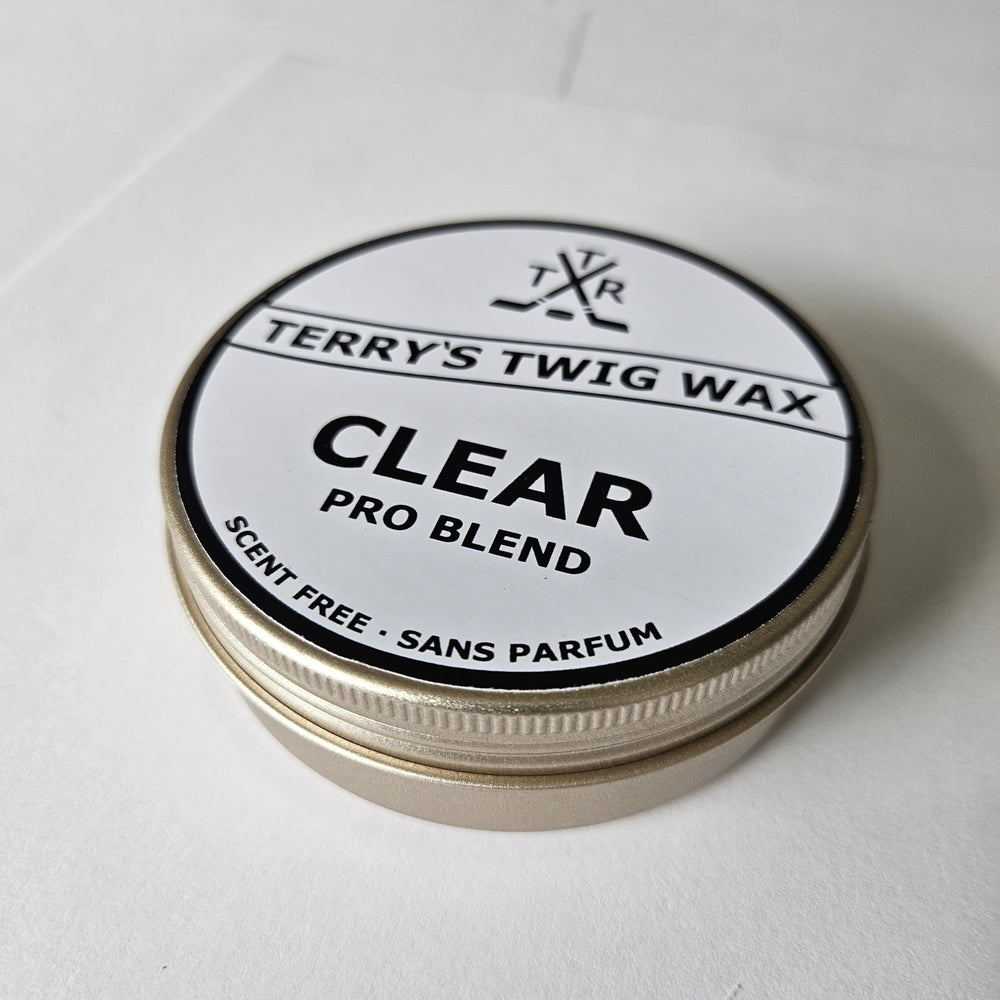 Terry's Twig Wax tin next to a ruler showing 80g size and long-lasting supply