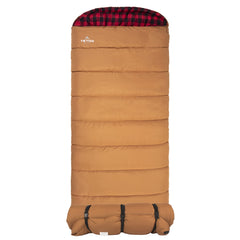 TETON Sports Deer Hunter front view showing full bag and shape for warm sleep
