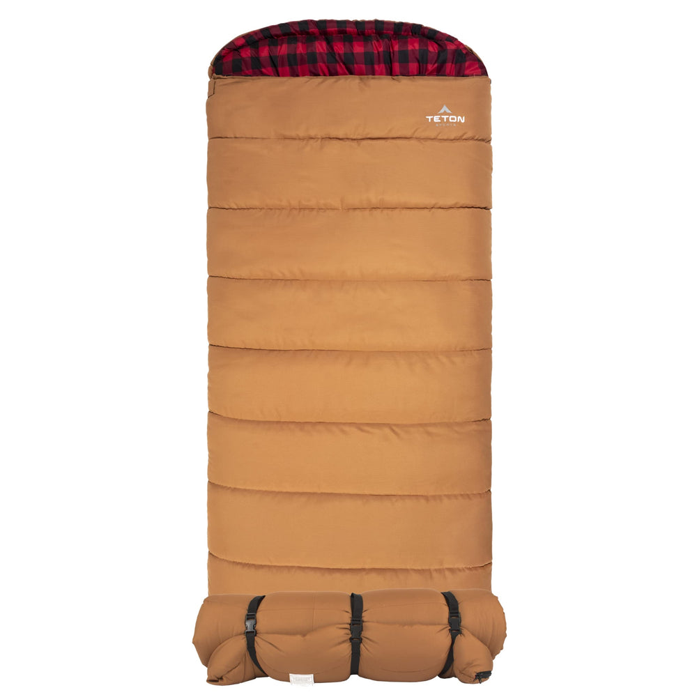 TETON Sports Deer Hunter front view showing rugged canvas shell and full-length zipper for durability