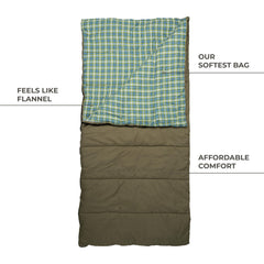 TETON Sports Evergreen flannel lining close-up for soft comfort and warmth