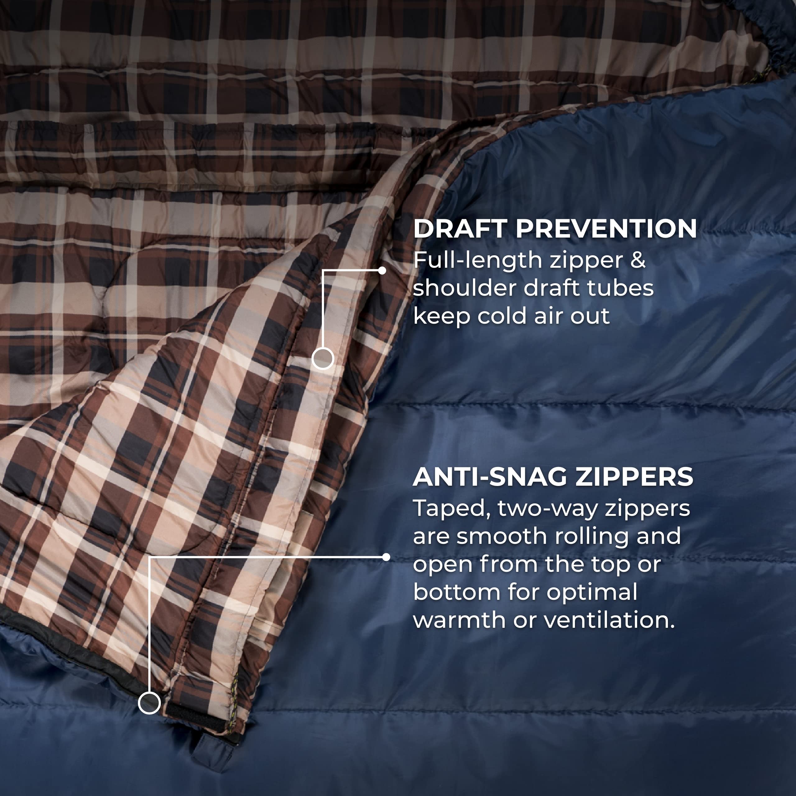 TETON Sports Mammoth two people using bag outdoors for family comfort