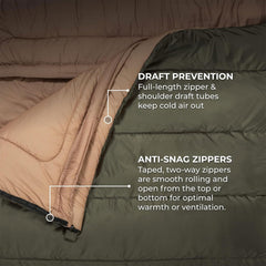 TETON Sports mummy-style hood detail that preserves head warmth