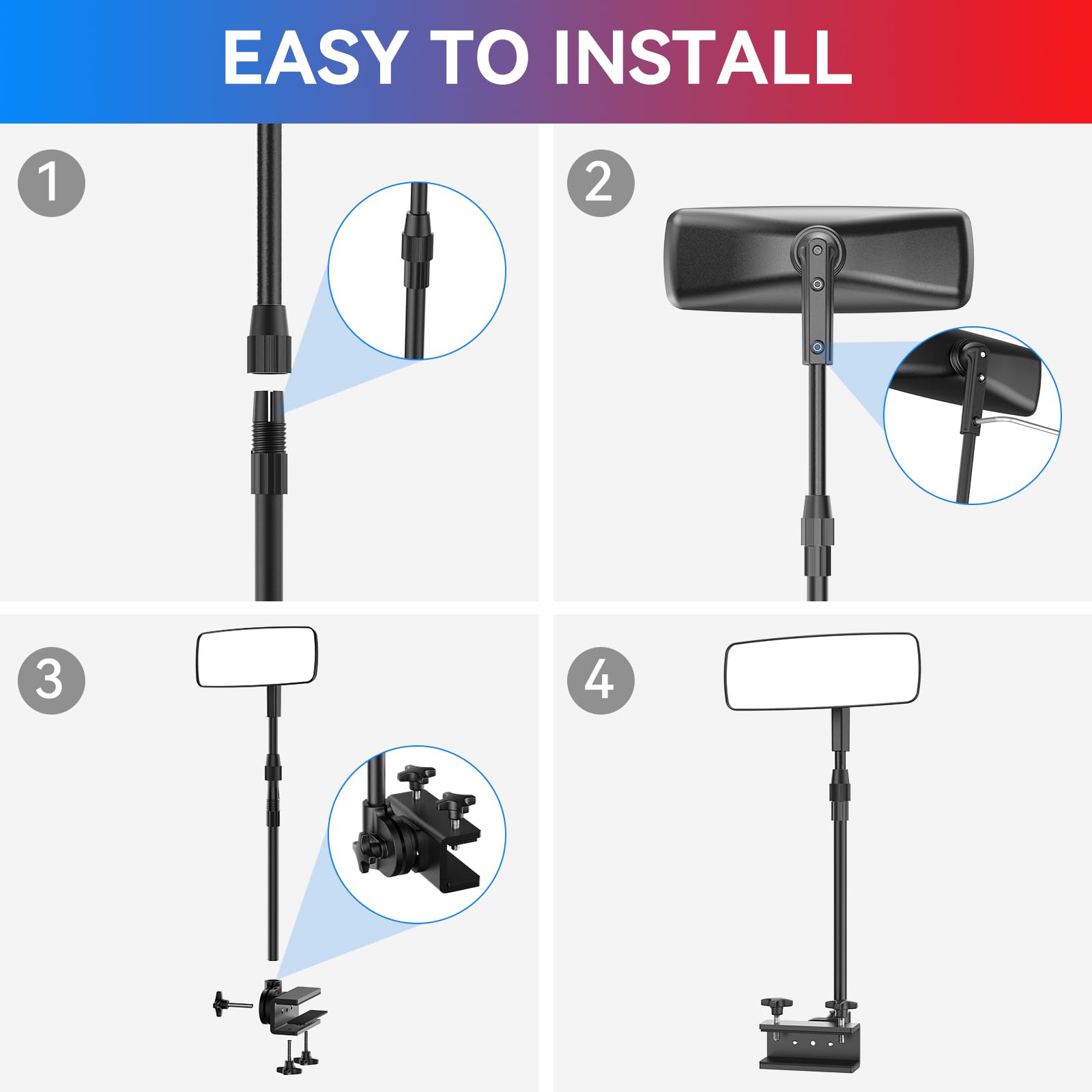 Tewgug mounted on pontoon rail illustrating secure no-drill installation benefit