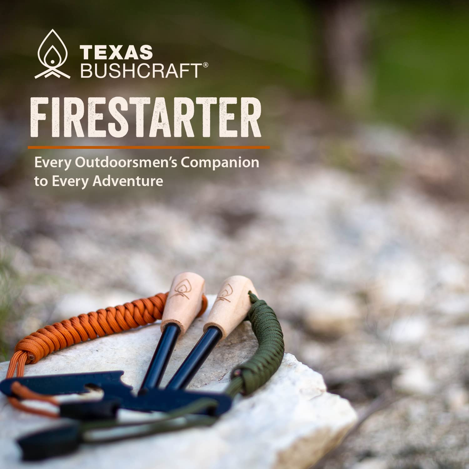 Texas Bushcraft hardwood handle close-up showing texture and ergonomic grip benefits
