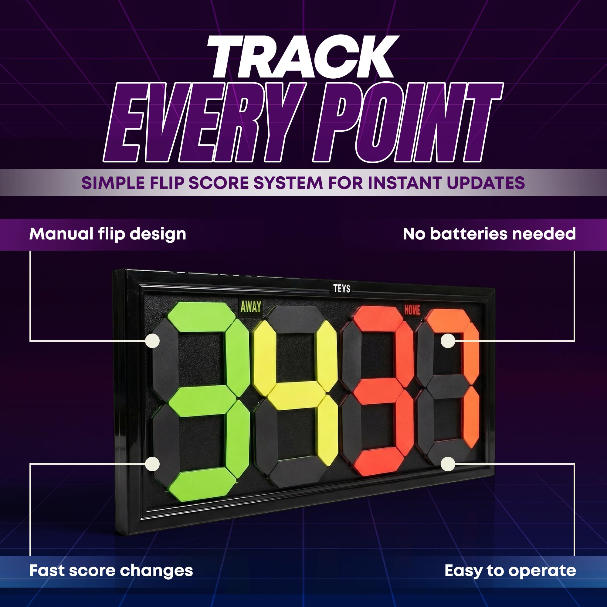 TEYS Official being used at a baseball field giving instant score visibility