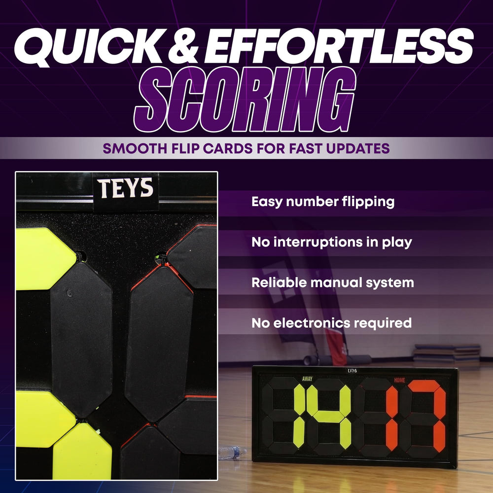TEYS Official outdoors resisting sun and wind for reliable sideline scoring
