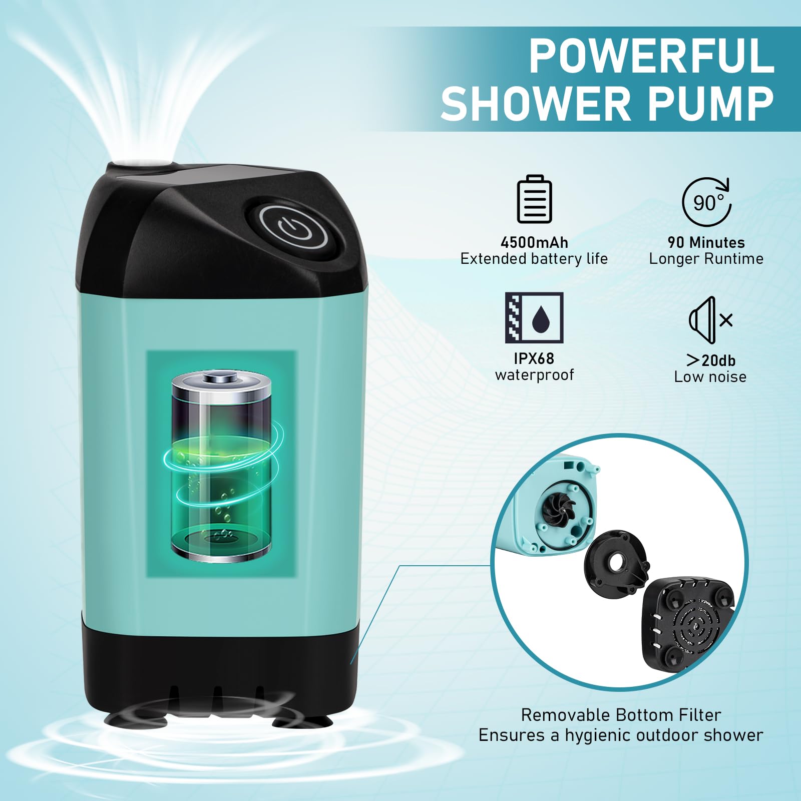 Thallike bucket pour spout closeup enabling easy pouring for users