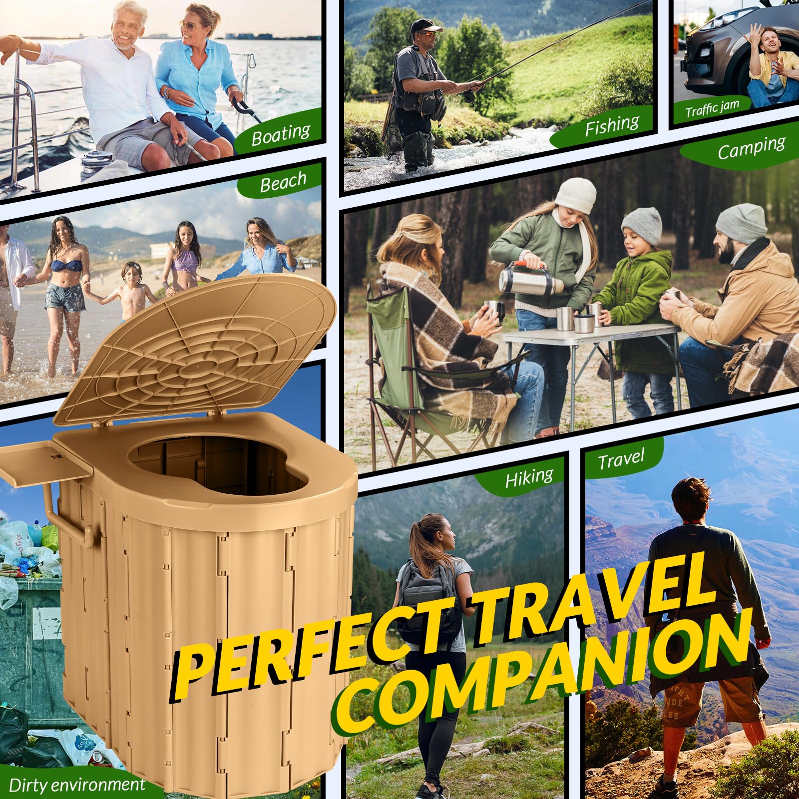 Thallike used at campsite showing discreet outdoor functionality