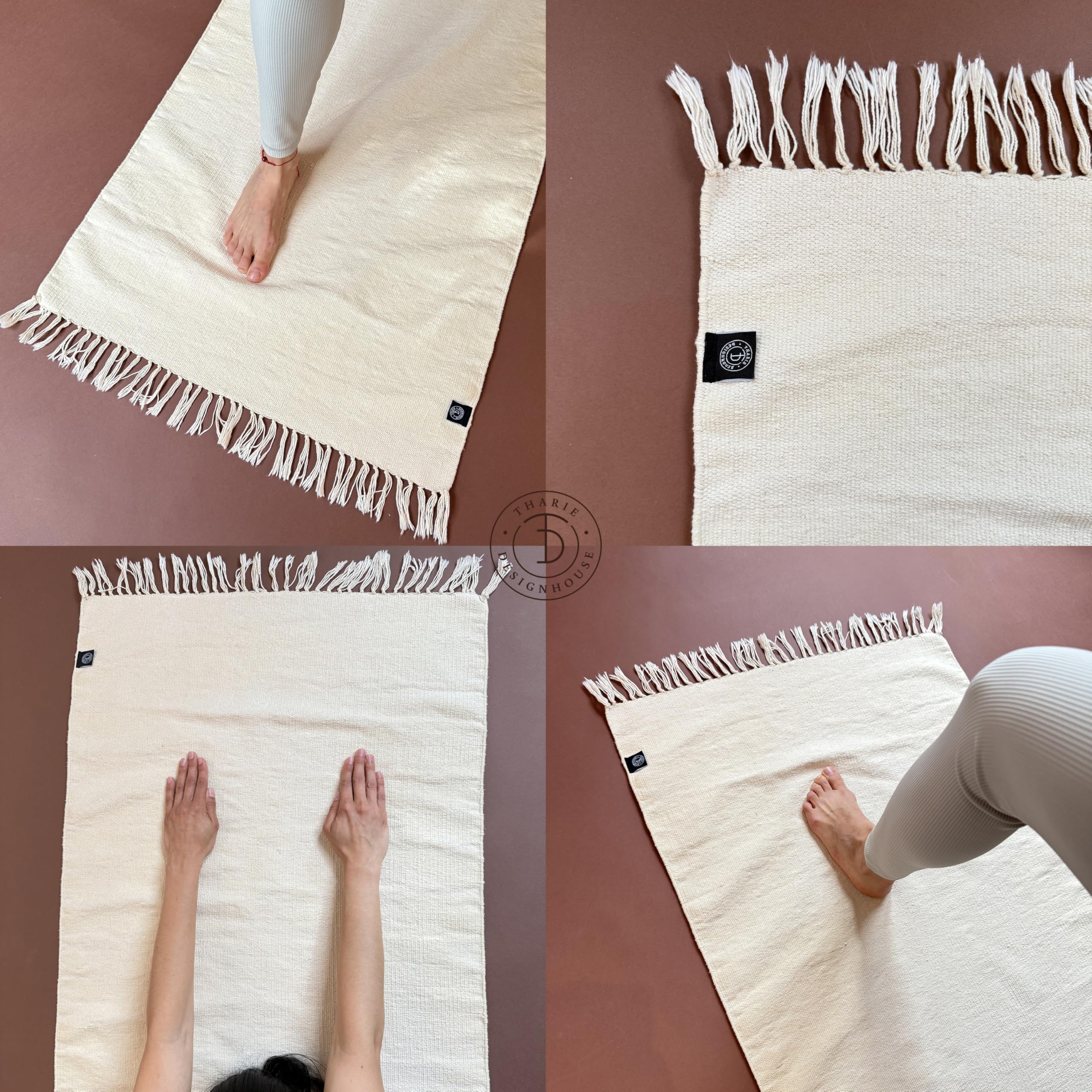 Tharie mat in a studio lifestyle setting showing natural aesthetic and calming benefit