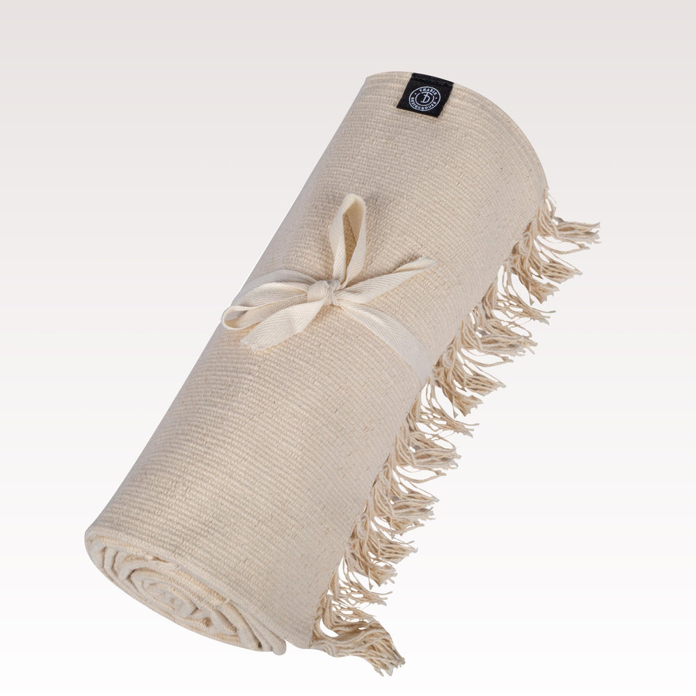 Tharie close-up of woven texture highlighting breathable cotton weave for better grip