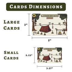 The Bear Essentials size comparison of credit-card knot card for carry convenience
