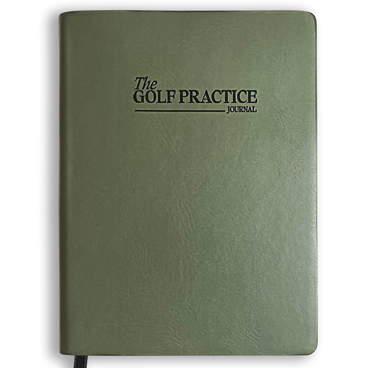 The Golf Practice Journal front cover with premium look and durable protection