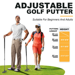 THE GOLFER STORE putter head detail of soft thermoplastic for safe practice