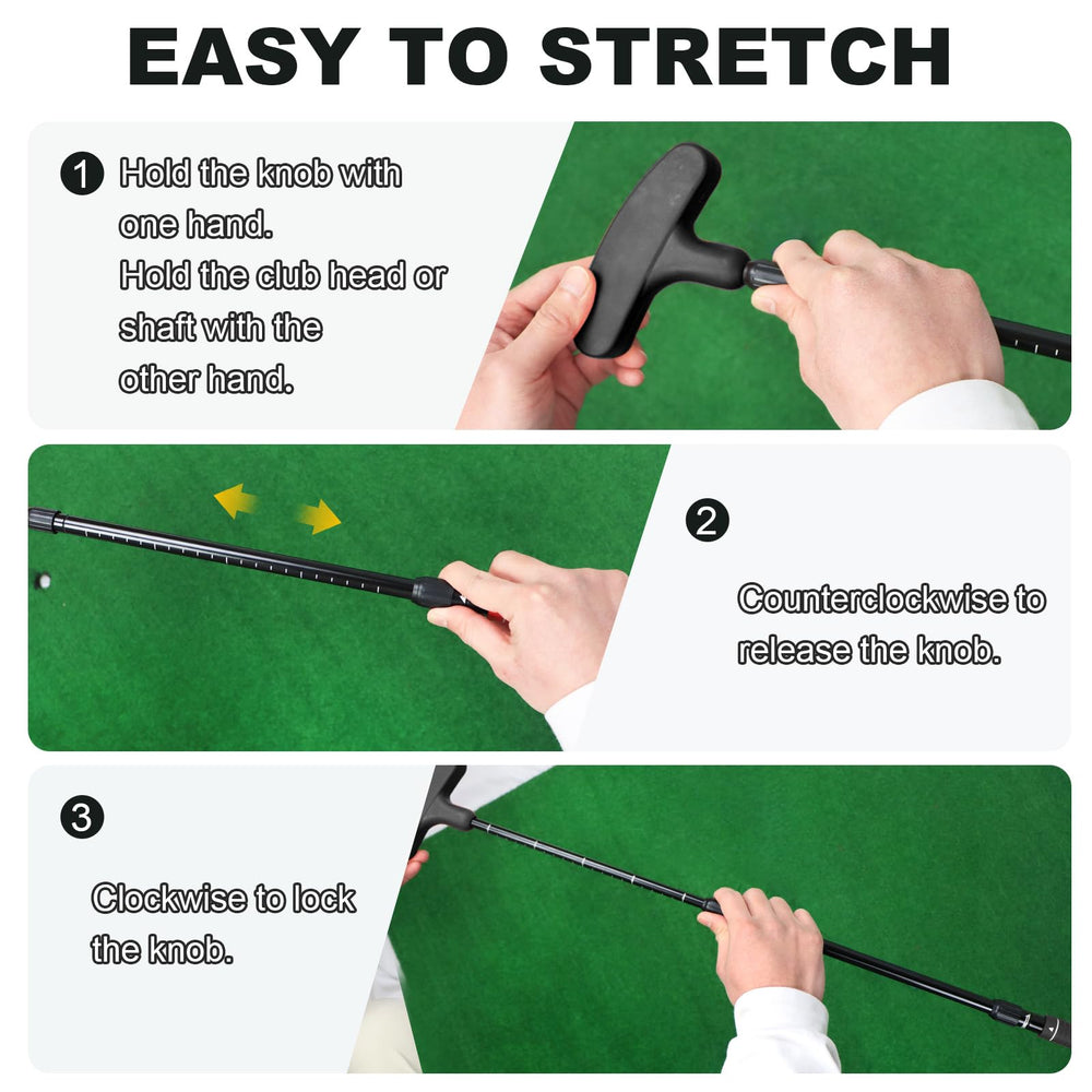 THE GOLFER STORE child using putter in backyard practice improving stroke control