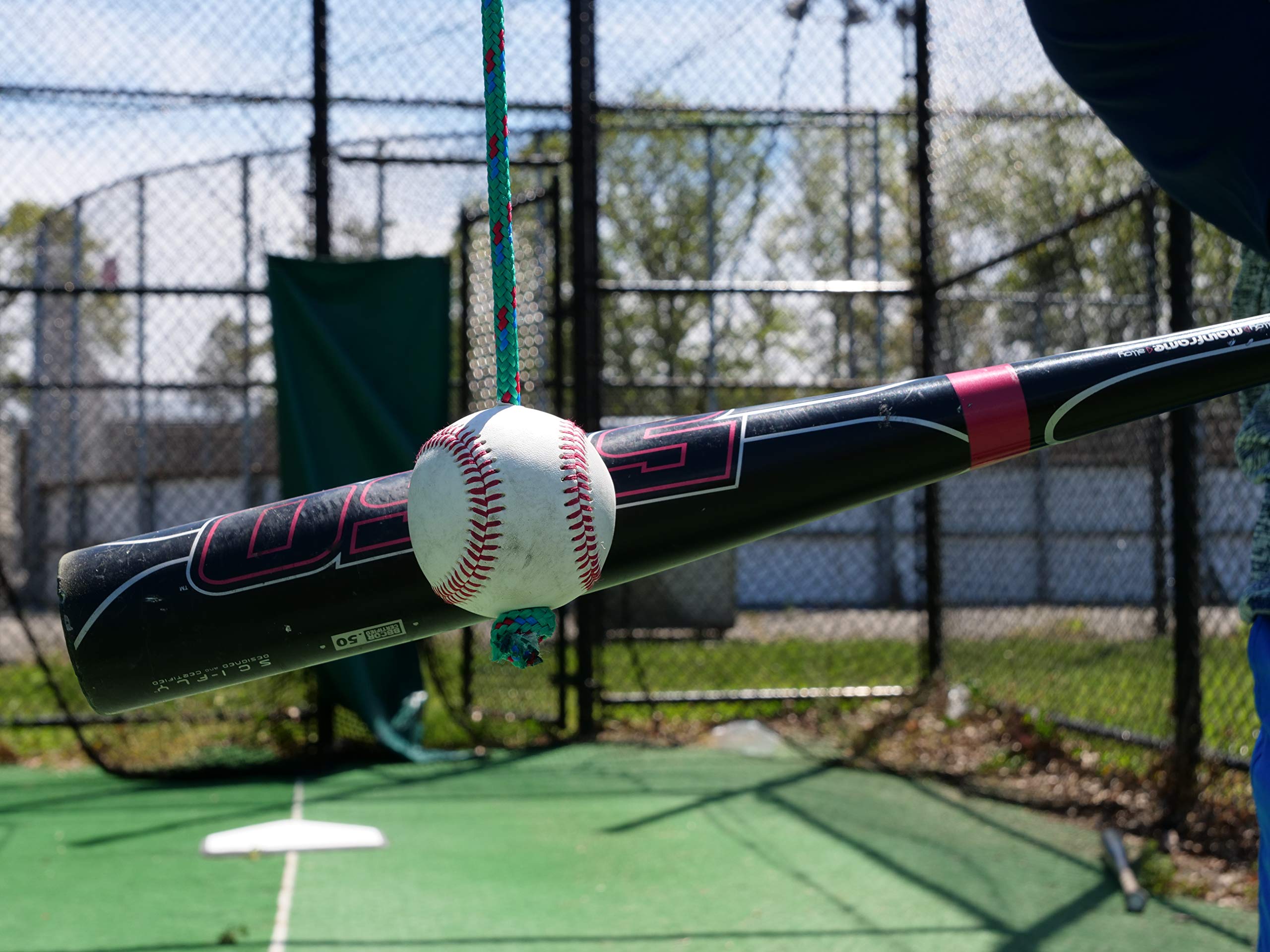 The Hitting Rope folded for storage illustrating portability and easy transport