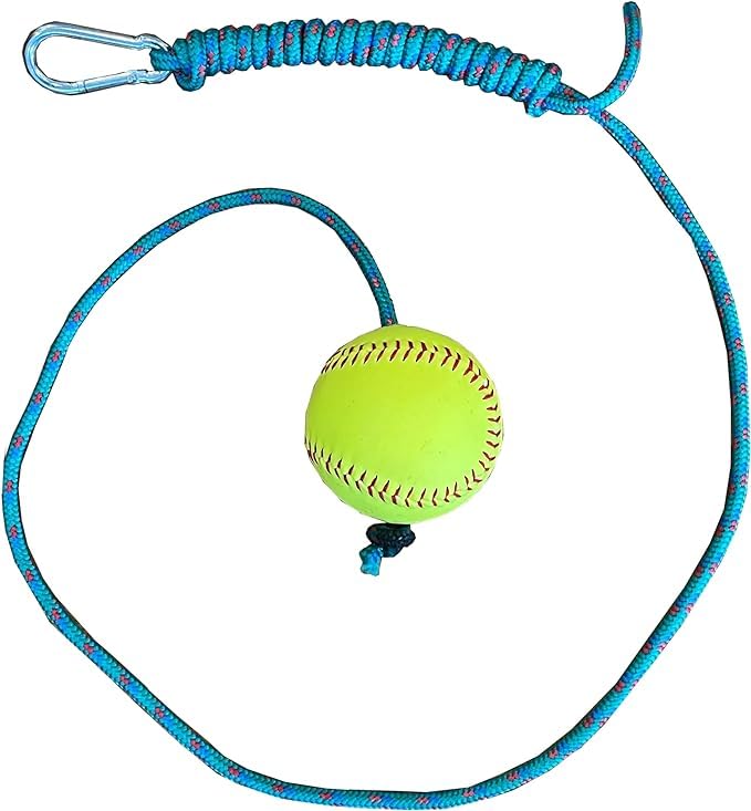 The Hitting Rope front view teal showing mounting and stance benefit drilling timing