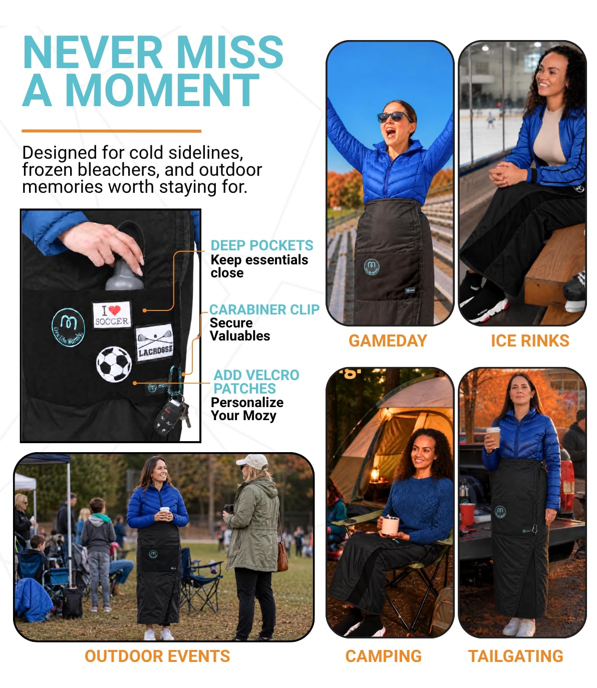 The Mozy size and packing comparison showing compact storage and portability benefit