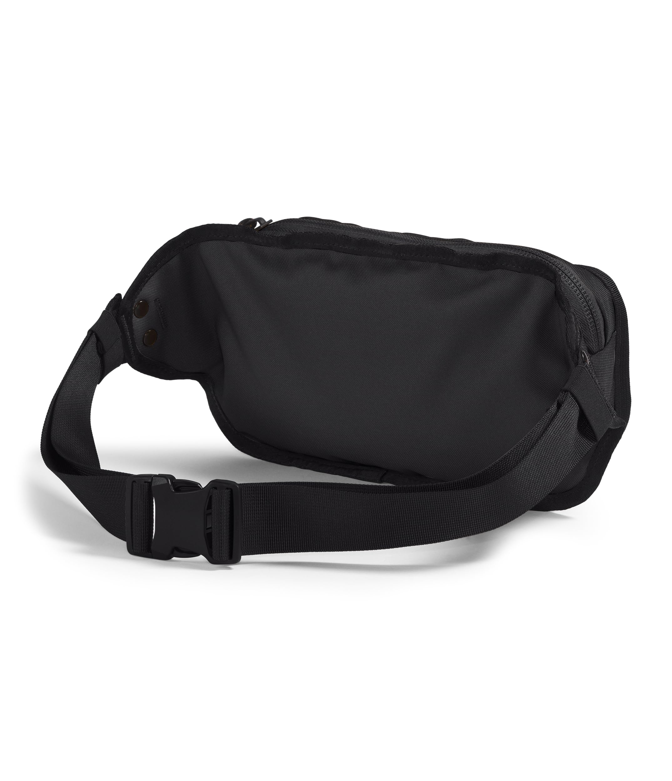 The North Face worn crossbody demonstrating adjustable strap comfort and hands-free convenience