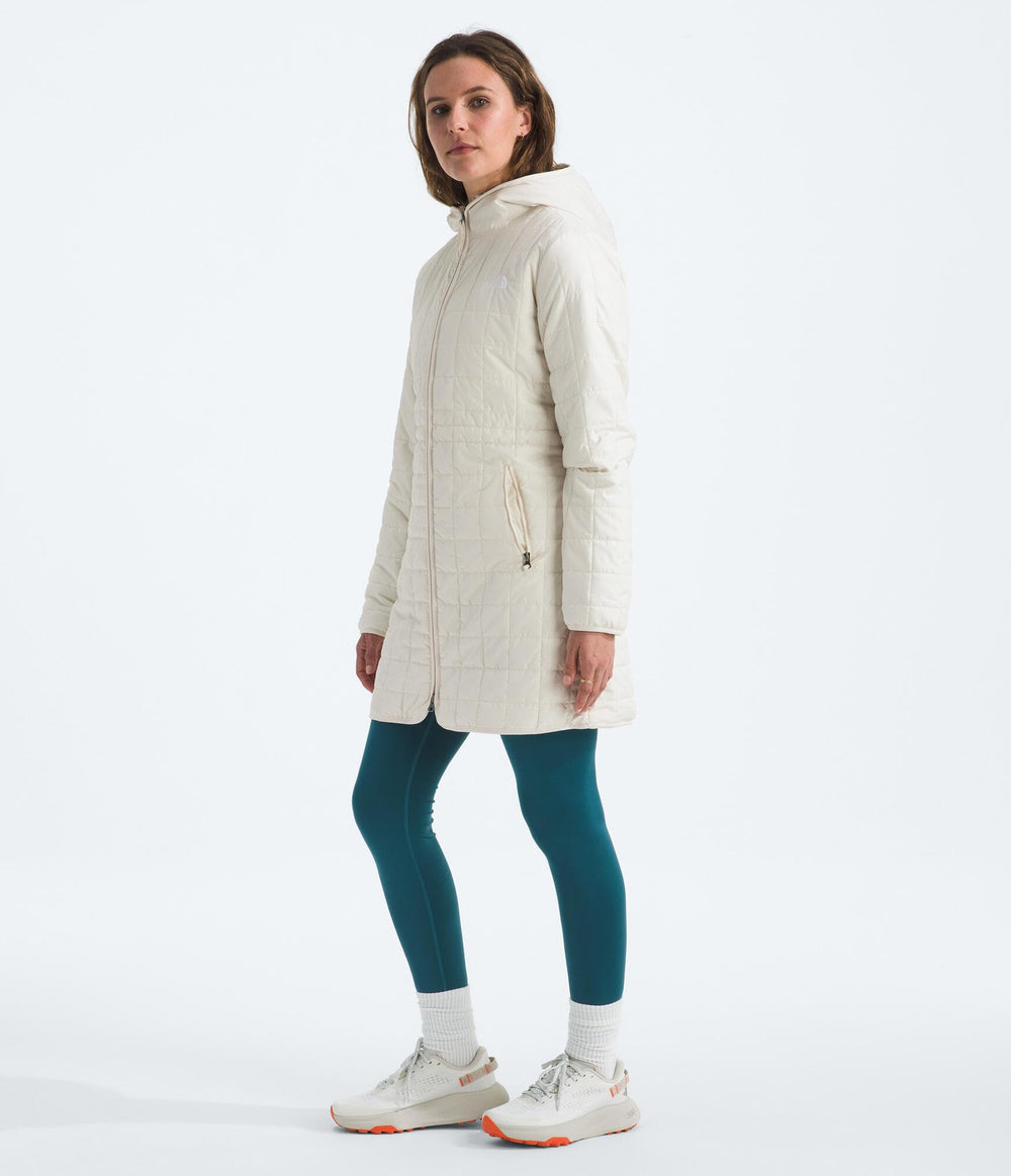 The North Face parka rear hem detail illustrating fit and durability