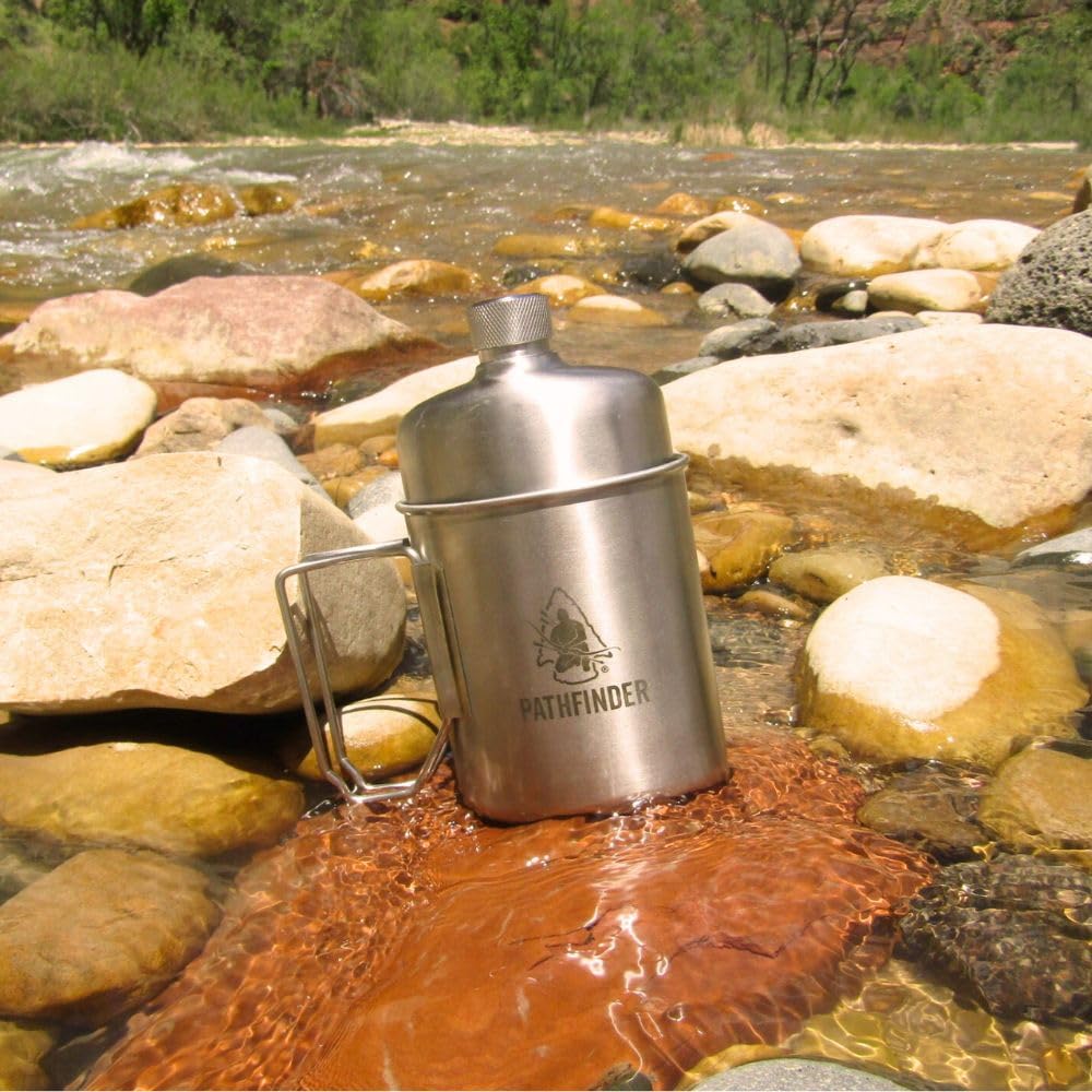 The Pathfinder School cup with boiling water showing fast heating capability