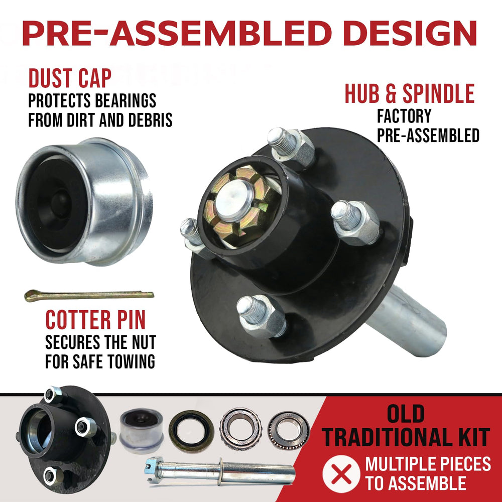 The ROP Shop grease cap and lug nuts displayed for corrosion protection