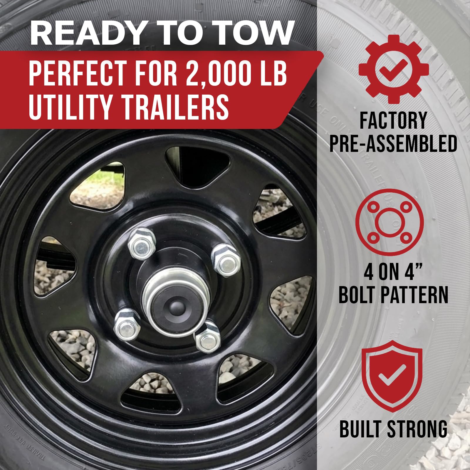 The ROP Shop hub side profile showing 4 on 4" bolt pattern for compatibility