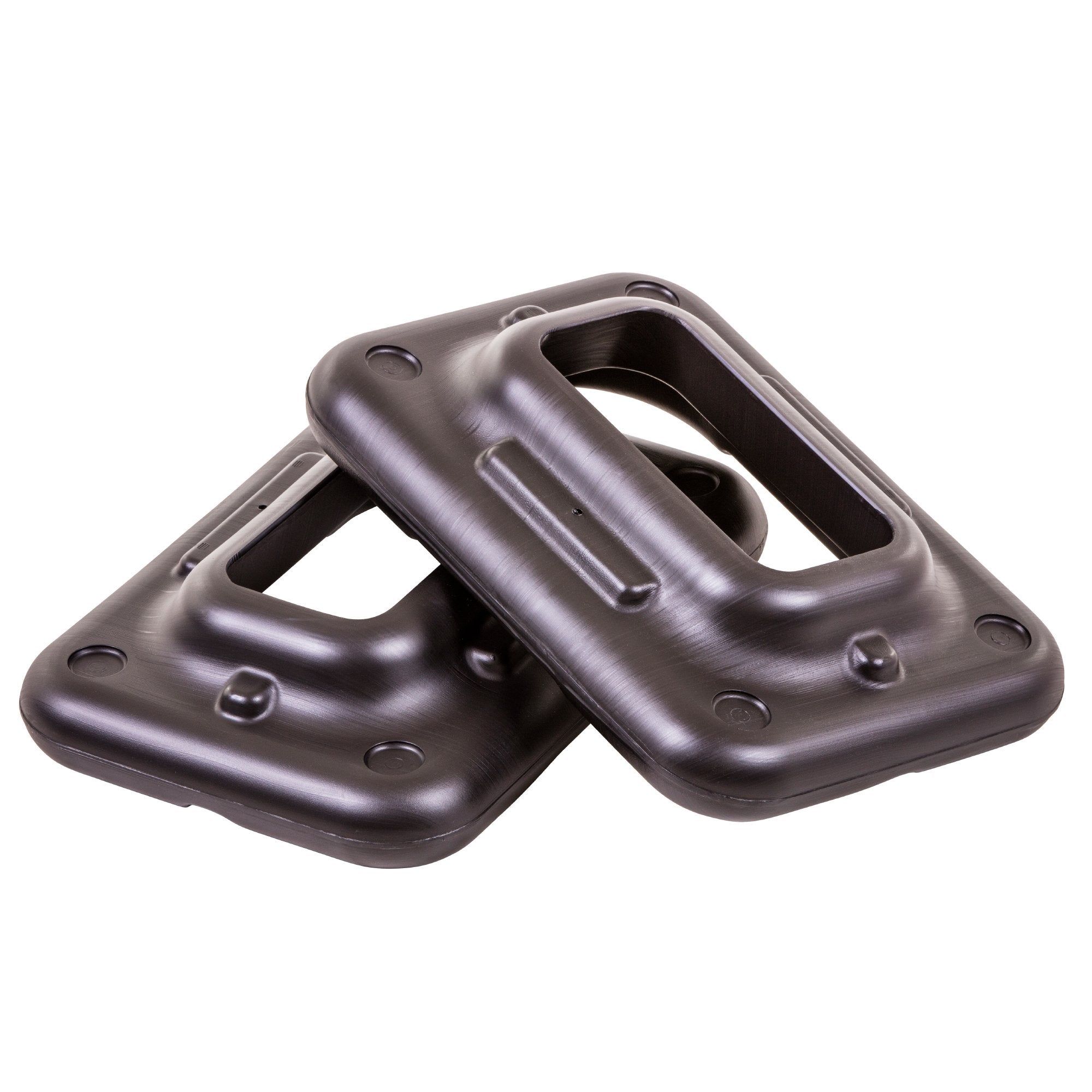 The Step risers front view showing sleek black design and added height benefit