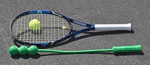 The Total Serve ServeMaster close-up of grip markings for precise hand placement
