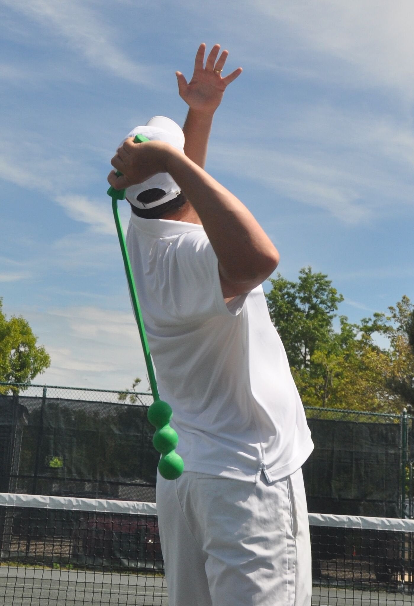 Using The Total Serve ServeMaster for groundstroke swing practice and feel