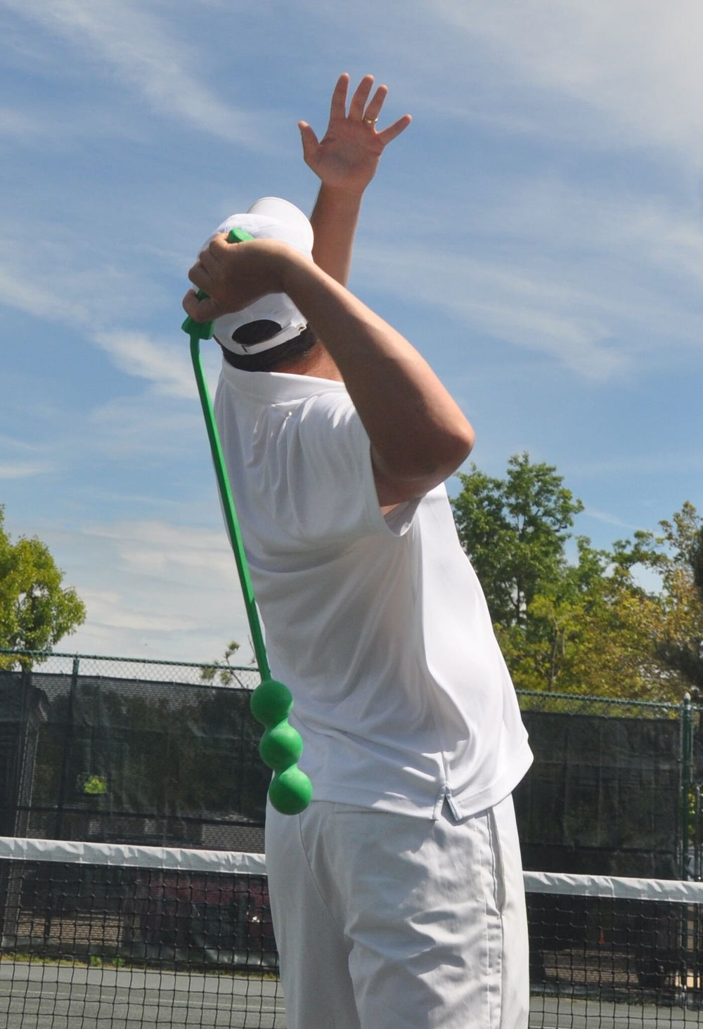 Using The Total Serve ServeMaster for groundstroke swing practice and feel