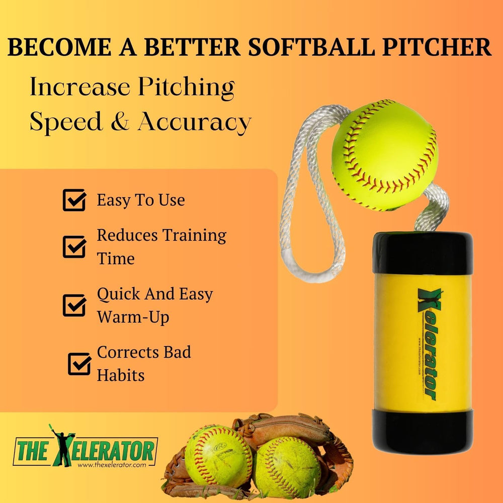 The Xelerator demonstrated guiding arm path during a pitch to reinforce consistent technique benefit