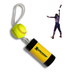 The Xelerator front view showing trainer and 12-inch ball for realistic practice
