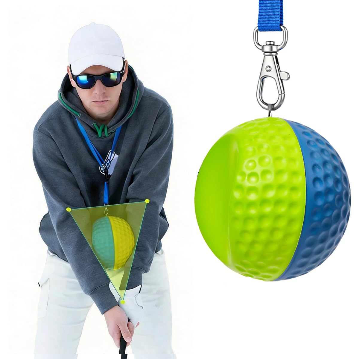 THEMARS front view of training ball showing design and compact portability benefit