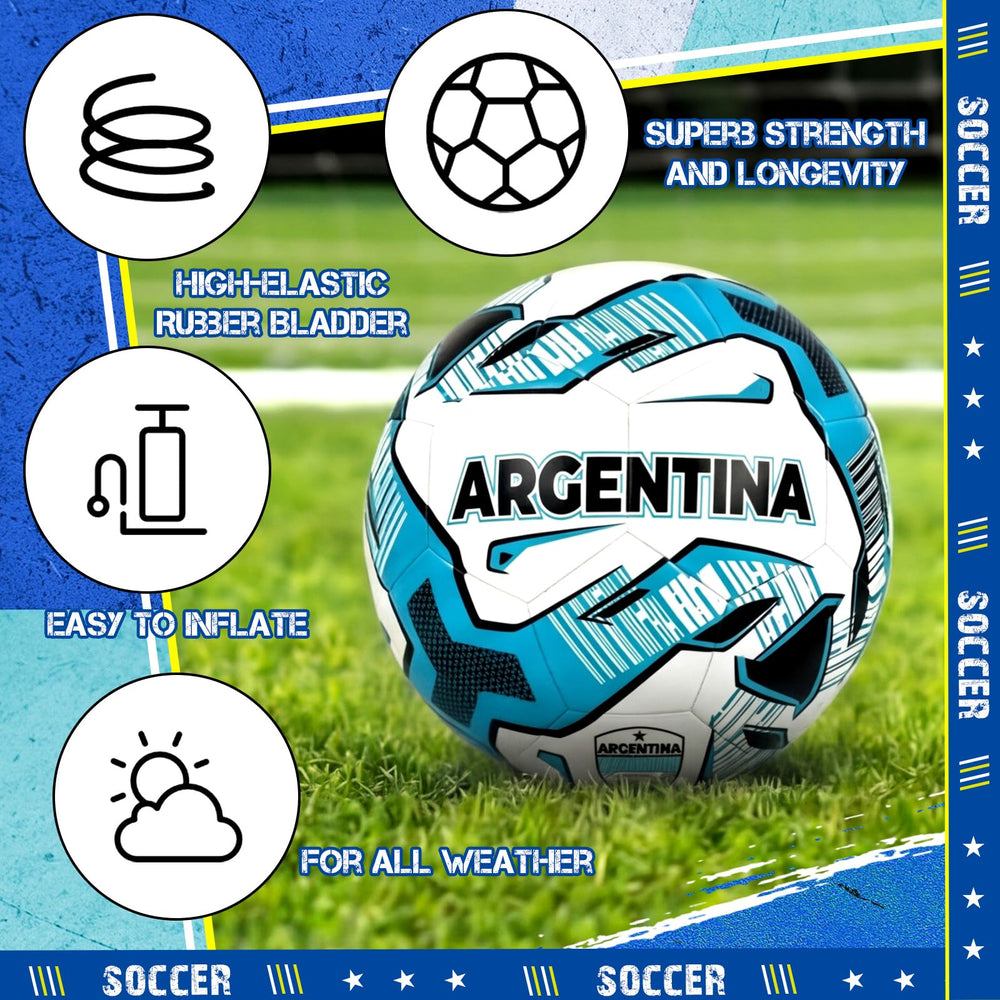 Thenshop two soccer balls with pump included showing ready-to-play convenience and complete kit