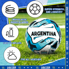 Thenshop two soccer balls with pump included showing ready-to-play convenience and complete kit